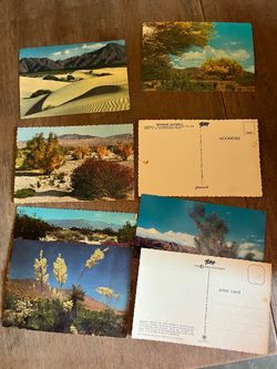 Vintage post cards! Vegas, NYC, Palm Springs, Scottie’s Castle, and more!