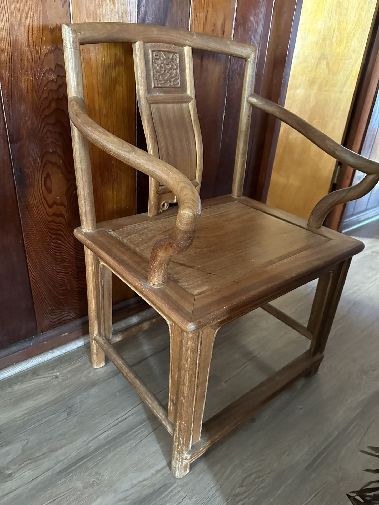 Rare custom antique Chinese low back host chair