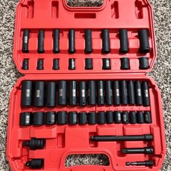 Impact Socket Set 3/8 Metric  8-22mm SAE 5/16 - 3/4 Deep and Shallow