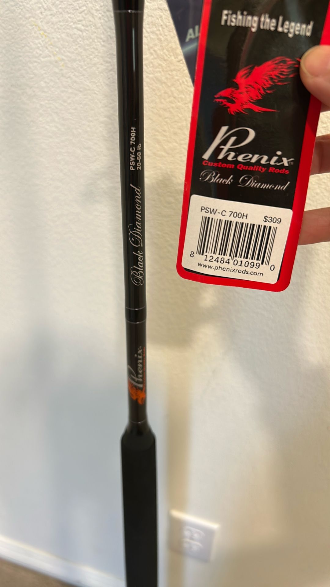Phenix Black Diamond 7’ 20-60lb Casting Conventional Rod