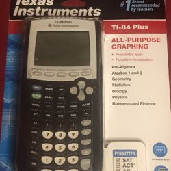 (New) Texas Instruments TI-84 Plus All Purpose Graphing Calculator With Pre Loaded Apps