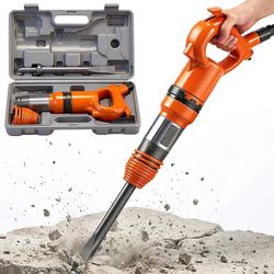 Heavy Duty Air Hammer 14J Pneumatic Chisel | 21L/S | 12” Chisel Attachment | Concrete & Rust Removal