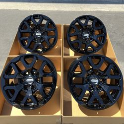 17” Ford Raptor Original Rims In New Gloss Black - Exchange Available -
