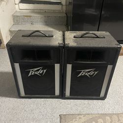peavey speakers double set 