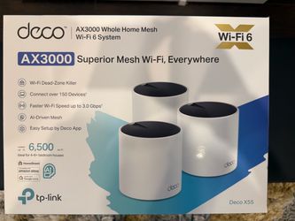 TP-Link Deco X55 AX3000 Mesh Wi-Fi 6 System (3-Pack)