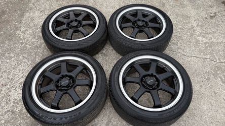 17 INCH DRAG RIMS AND TIRES 4 lug universal.