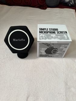 Marisflo Studio Mic Isolation Screen / Wind Shield – Box + Cover