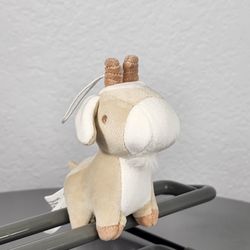 3.5" Bellzi Tan Goat Keychain Charm Plush