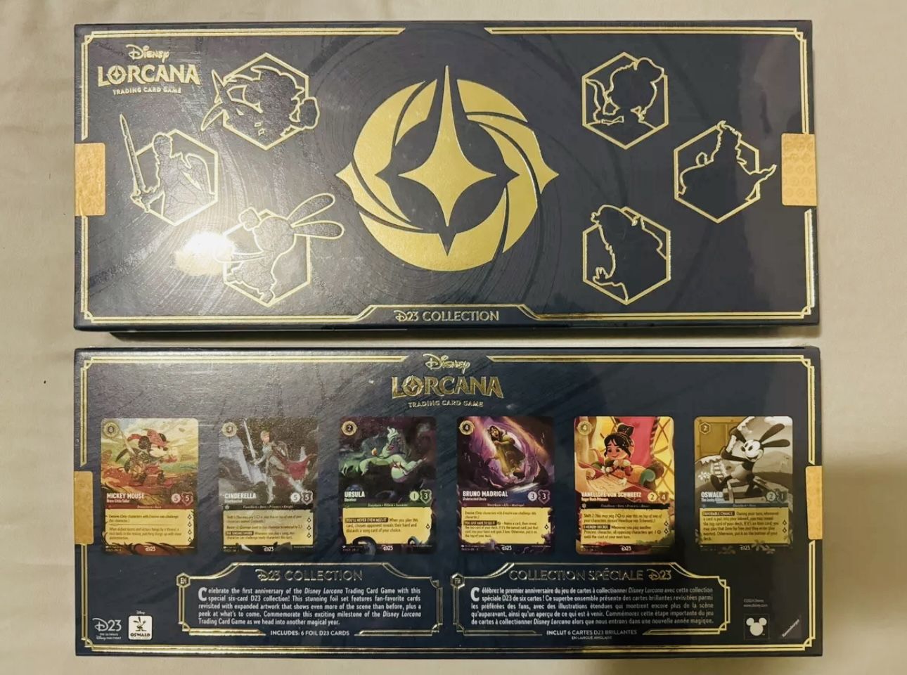 D23 Disney Lorcana D23 Expo 2024 Lorcana Card Box Set of 6 Cards Exclusive Disney Sealed In Hand!