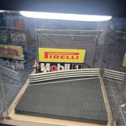 1:64 Diorama LED Display Case Handmade Roadside Scene for Diecast Car Model