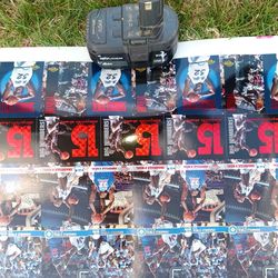 Fleer uncut sheet of Shaq rookie cards