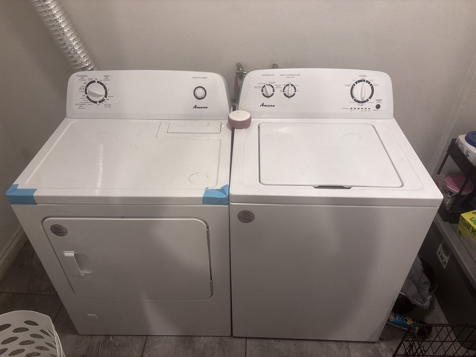 Washer Dryer Set…Ice Water Refrigerator