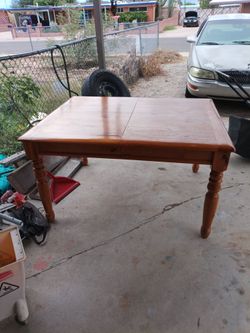 Oak dining table