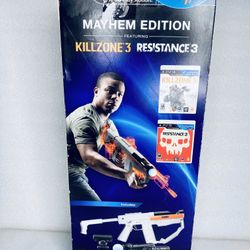 New Open Box Sony PlayStation 3 Mayhem Edition Bundle Killzone 3 & Resistance 3 With Move Set