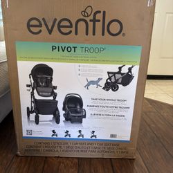Evenflo Pivot Troop Child And Pet Stroller