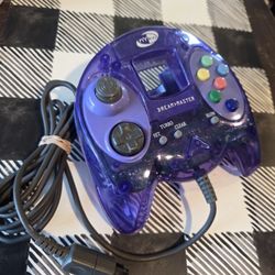 Dream Master Controller Nyko Clear Purple for Sega Dreamcast Console Game  🎮