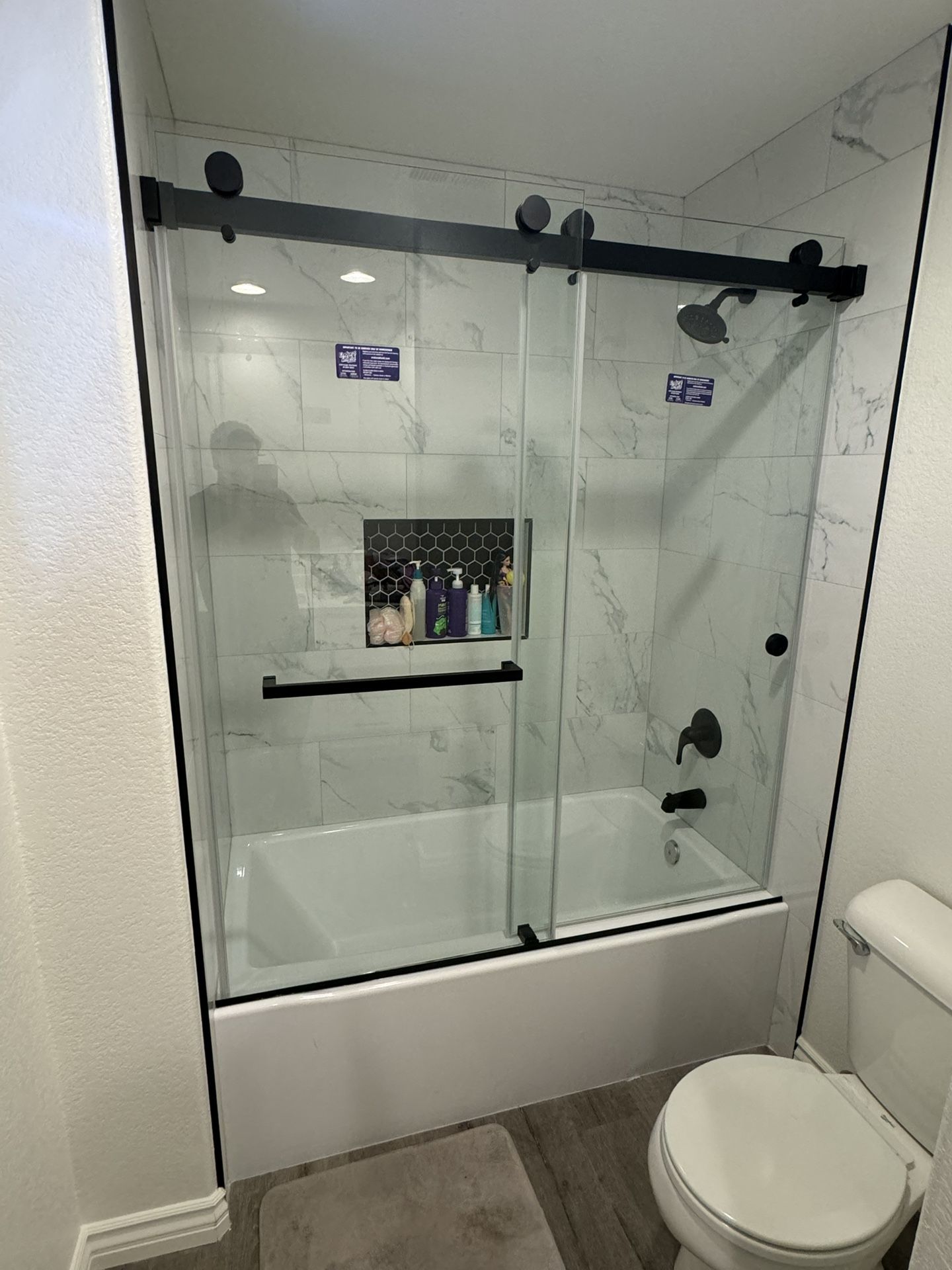 3/8 shower glass door
