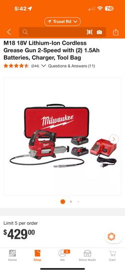 Milwaukee Grease Gun