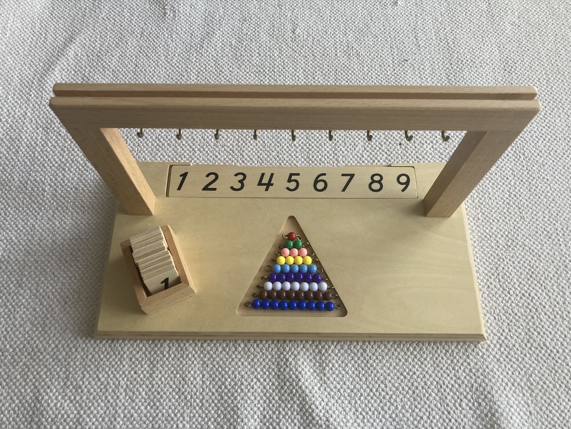 Montessori Color Bead Stairs with Hanger