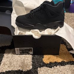 Retro 4 Black Cat Size 6.5 Brand New With Receipt 