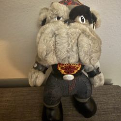 Vintage NWT Harley Davidson 1998 Biker Bulldog Plush 11" Tall