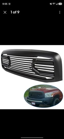 Black dodge ram grill shell