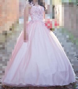 Beautiful pink engagement dress
