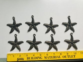 8- 2 1/2” Metal Starfish, Decorative Pieces