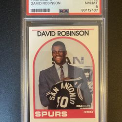 1989 Hoops David Robinson #138 PSA 8 Spurs RC