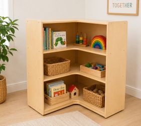 Kids Corner Bookshelf Montessori / Toy Shelf / Storage