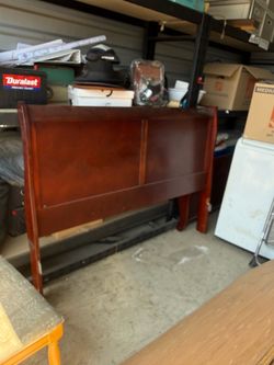 Wooden Sleigh Headboard and Footboard