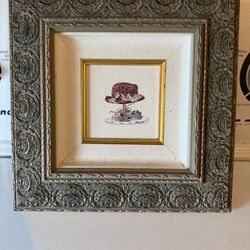 Beautiful hand, painted gorgeous framed picture