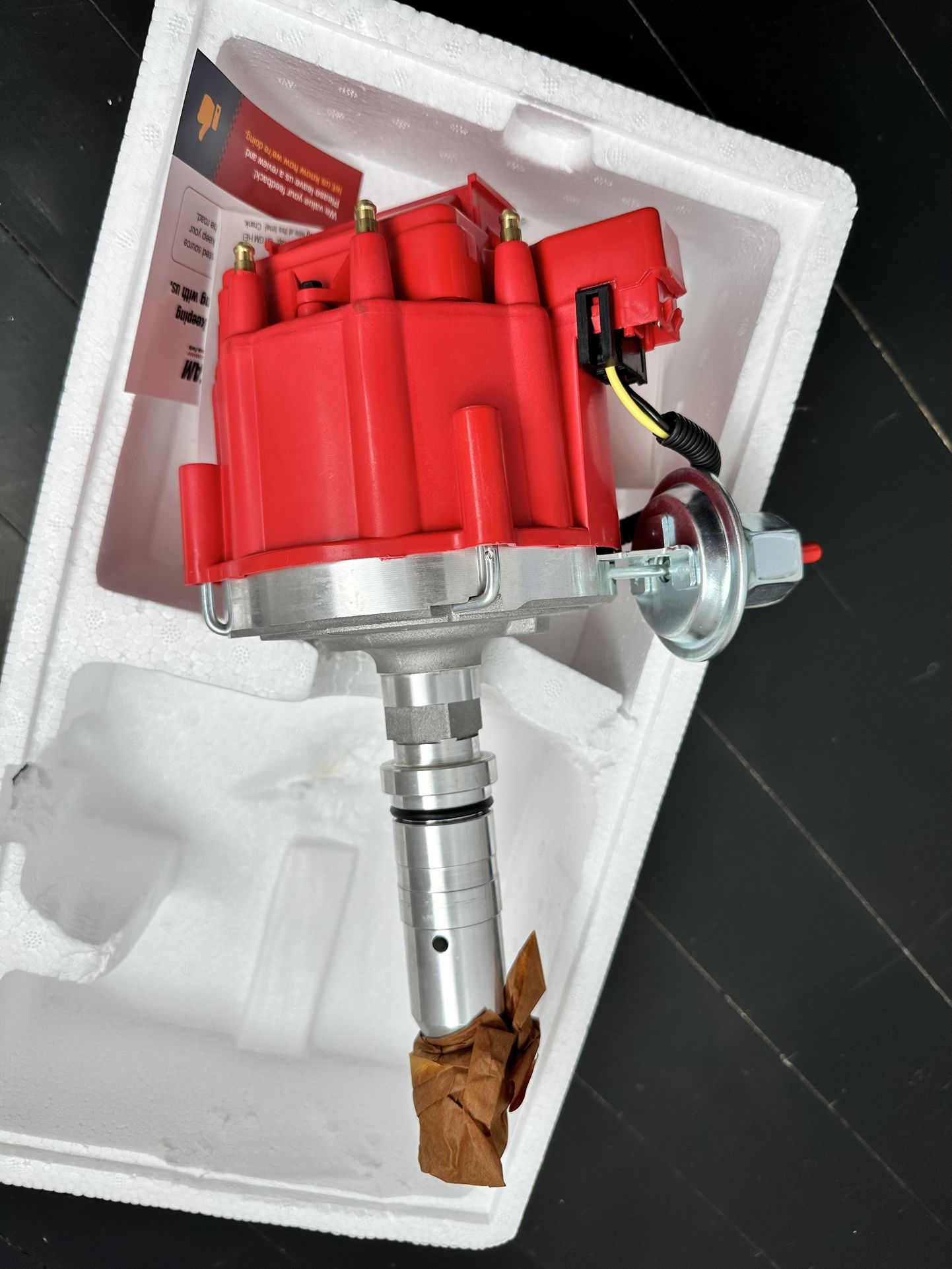 HEI Distributor 65K Volt Coil Compatible With Buick Nailhead V8 264 322 364 401 425 Red Cap One Wire