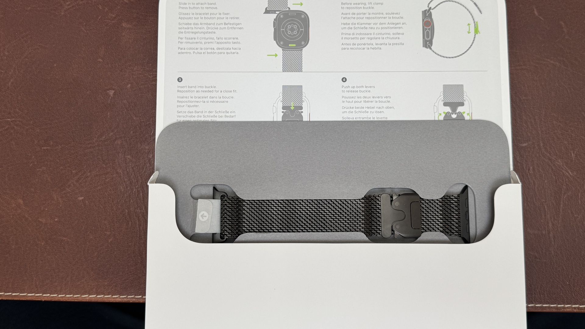 Apple Watch Band - Milanese Loop (49mm) - Black - Large