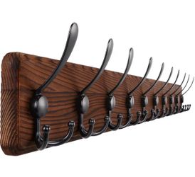 New! ✨ 38.6 in Rustic wood coat rack