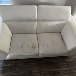 FREE White Leather Couch