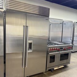 Sub Zero 48” And Wolf 48” Stainless Steel Kitchen Bundle Set 