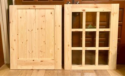 Brand New JUJUBON Split  32” x 80” Pine Dutch Door w/ Glass