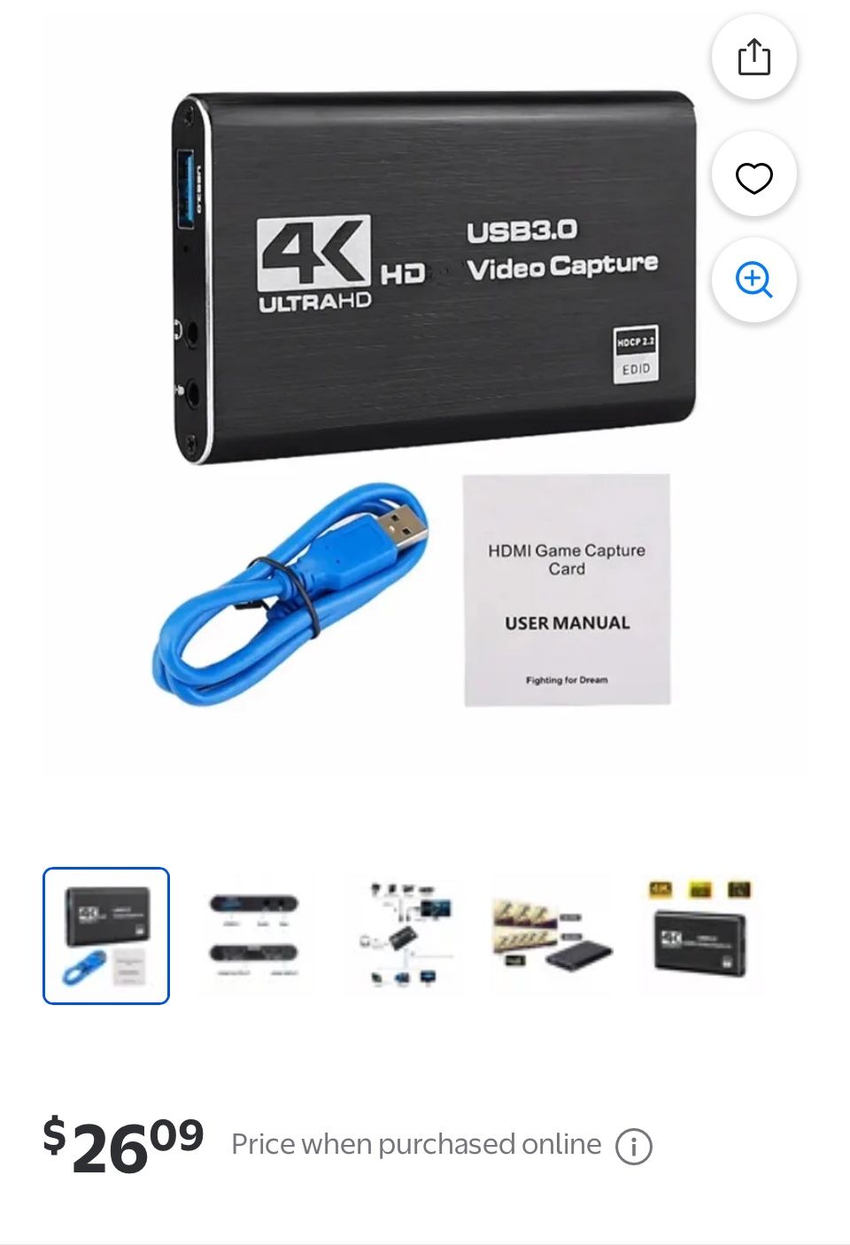 4K Video Capture Card