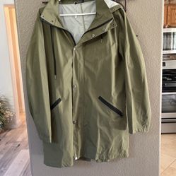 Mens Unlined Raincoat Jacket Small
