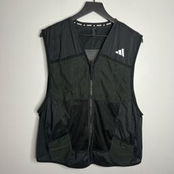 Adidas Ultimate Pocket Running Vest Mens XL Black Active Gym