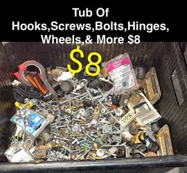 Hooks, Hinges, Locks, Bolts, Brackets, Wheels & More 