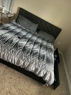 King size bed frame with drawers