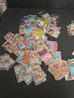 Large Lot of Pokémon Trading Cards