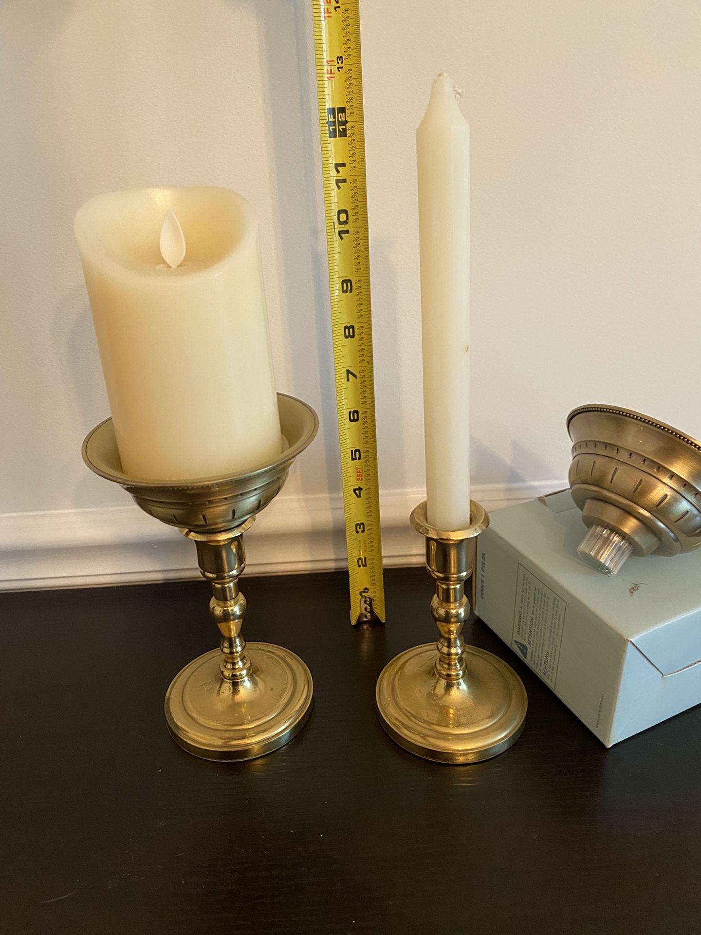 PartyLite Satin Gold Peg Candle Converter- 3 Available