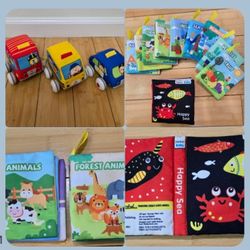 <Streamwood> infant early learning cloth book

& Soft pull-and-go vehicle set