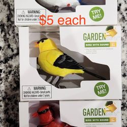 NEW Bird with Sound, $5 each unopened box 
