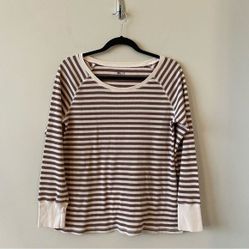 HueStripe Cream & Brown Thermal