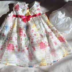 🌸 Baby Girl Floral Dress w/ Bloomers 24 Months🌸