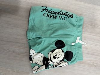 Disney Baby Mickey Mouse Shorts - Mint Green (Size 12M)
